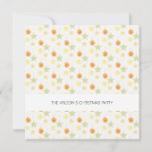 かわいいホリデーデコレーションレモンとオレンジ 招待状 (裏面)