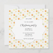 かわいいホリデーデコレーションレモンとオレンジ 招待状 (正面)