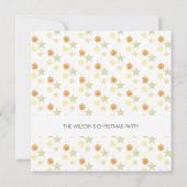 かわいいホリデーデコレーションレモンとオレンジ 招待状 (裏面)