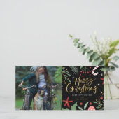 かわいいホリデードゥードル | LGBT フォトホリデーカード シーズンカード (スタンド正面)