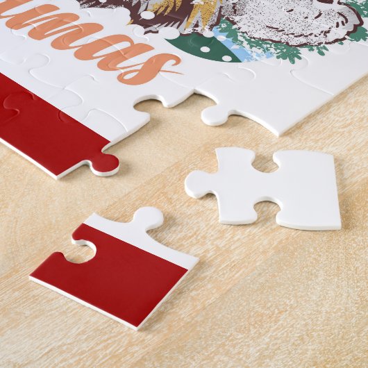 かわいいホリデードッグケースメイト ジグソーパズル (側面)