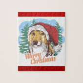 かわいいホリデードッグケースメイト ジグソーパズル (縦)