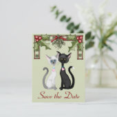 かわいいホリデー猫たち 結婚式のお知らせ セーブザデート (スタンド正面)