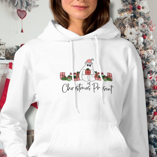 かわいいホリデー　面白いクリスマス パーカ