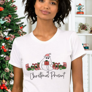 かわいいホリデー　面白いクリスマス Tシャツ