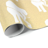 かわいいホワイトエレファントギフト交換クリスマスゲーム ラッピングペーパー (ロールコーナー)