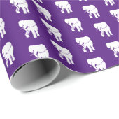 かわいいホワイトエレファントギフト交換クリスマスゲームW ラッピングペーパー (ロールコーナー)