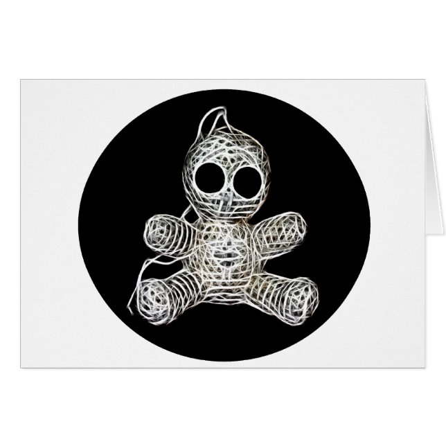 かわいいホワイトブードゥードールおもしろい魔法玩具 (正面横)