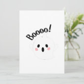 かわいいホワイトブー クリエイティブカジュアル シーズンカード (スタンド正面)