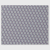 かわいいホワイトヨークシャーテリアミックス ラッピングペーパー (フラット)