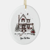 かわいいホームクリスマス セラミックオーナメント (右)