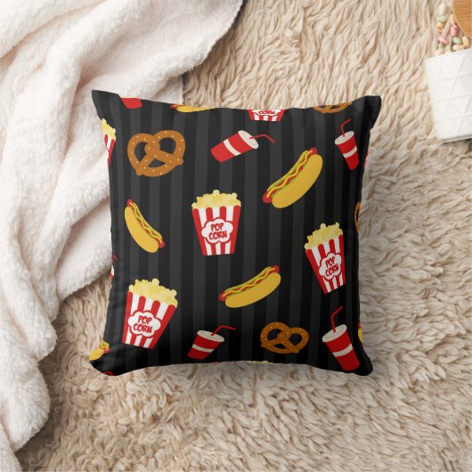 かわいいホームシアターのパターンの枕 クッション (ブランケット)