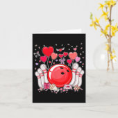 かわいいボウリング ビュル ヴァレンタイン ハート ラバーズ プレイヤー ボウ カード (黄色い花)