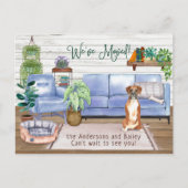 かわいいボクサーコージーニューホームムービング 案内ポストカード (正面)