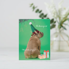 かわいいボクサー犬のクリスマス私は良いポストカードだった ポストカード