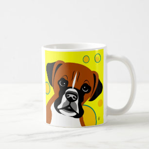 かわいいボクサー犬のマグカップ コーヒーマグカップ