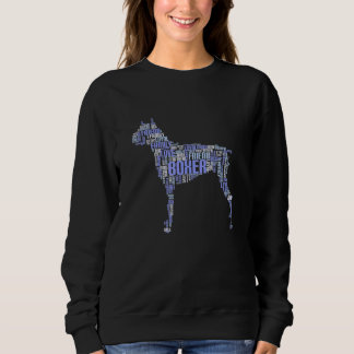 かわいいボクサー犬の子犬Tショップ採用 スウェットシャツ