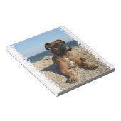 かわいいボクサー犬メモ帳 ノートパッド (アングル)