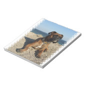 かわいいボクサー犬メモ帳 ノートパッド (回転)