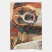 かわいいボクサー キッチンタオル (縦)