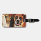 かわいいボクサー ラゲッジタグ (正面横)