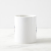 かわいいボクシングの幽霊アート コーヒーマグカップ (中央)