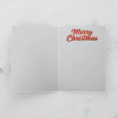 かわいいボストンテリアのクリスマス シーズンカード (内部)