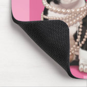 かわいいボストンテリアの子犬 マウスパッド (コーナー)