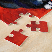 かわいいボストンテリアの小犬のギフト ジグソーパズル (側面)