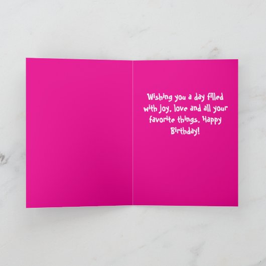 かわいいボストンテリアの誕生日カード カード (内部)