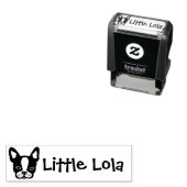 かわいいボストンテリアブルドッグフレンチーの名前 セルフインキングスタンプ (インサイチュ)