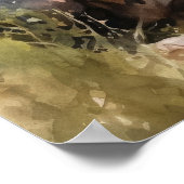 かわいいボストンテリアードッグアートプリントポスター ポスター (角)