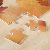 かわいいボストンテリアードッグ/秋/秋 ジグソーパズル (側面)