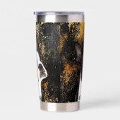 かわいいボストンテリア名犬ブラッククラシーモダン 保温保冷タンブラー (右面)