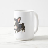かわいいボストンテリア忍者犬 コーヒーマグカップ (正面右)