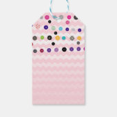 かわいいボタンとして赤ちゃんシャワーパーティープレゼントラベル ギフトタグ (裏面)