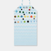 かわいいボタンとして赤ちゃんシャワーパーティープレゼントラベル ギフトタグ (裏面)