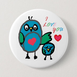 かわいいボタンのバッジ 缶バッジ