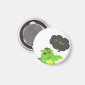 かわいいボタンアイドゾンビドラゴン マグネット (正面/裏面)