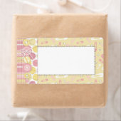 かわいいボタンガールの名前 ラベル (インサイチュ)