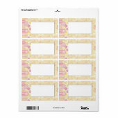 かわいいボタンガールの名前 ラベル (フルシート)