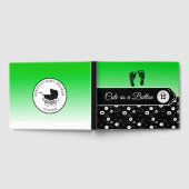 かわいいボタン赤ちゃんシャワー記念ゲストブック ゲストブック (全面)