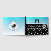 かわいいボタン赤ちゃんシャワー記念ゲストブック ゲストブック (全面)