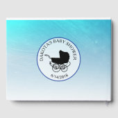 かわいいボタン赤ちゃんシャワー記念ゲストブック ゲストブック (裏面)