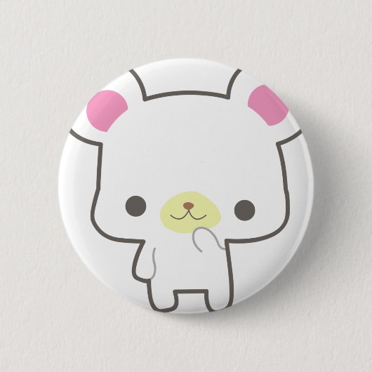 かわいいボタン 缶バッジ (正面)