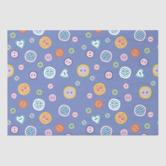 かわいいボタン 薄葉紙 (正面)