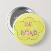 かわいいボタン | Be はっきりした 缶バッジ (正面&裏面)