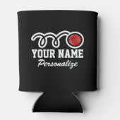 かわいいボッチェボール漫画プリント名前をカスタムする 缶クーラー (裏面)