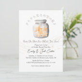 かわいいボトルキラキラ小さな星の性別が明らかになる 招待状 (スタンド正面)