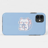 かわいいボバねこバブルティーiPhoneケース Case-Mate iPhoneケース (裏面(横))